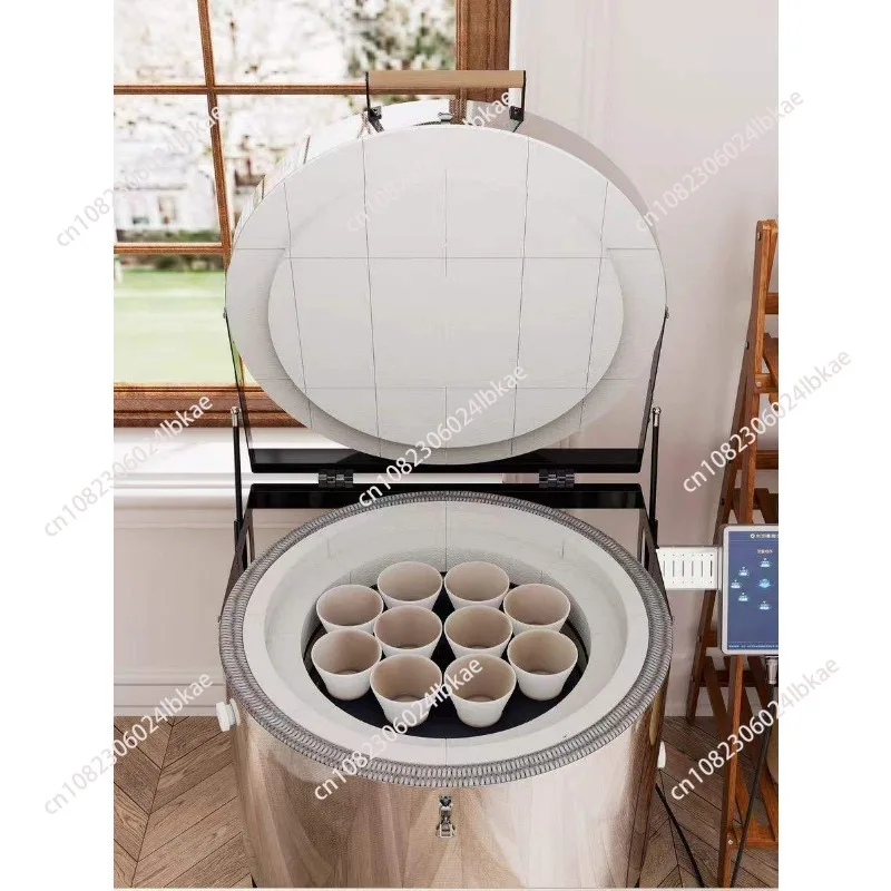 Small Household Electric Ceramic Kiln Round Resistance Furnace for Craft Heating for Craft Work