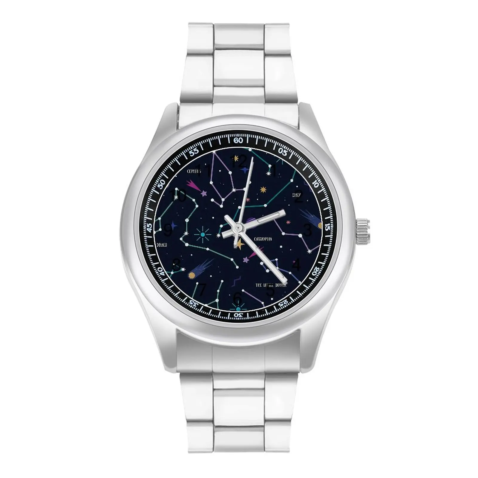 The Galaxy Stars Quartz Watch Constellations And Night Sky Photo Modern Wrist Watches Steel Upwrist Home Teens Wristwatch