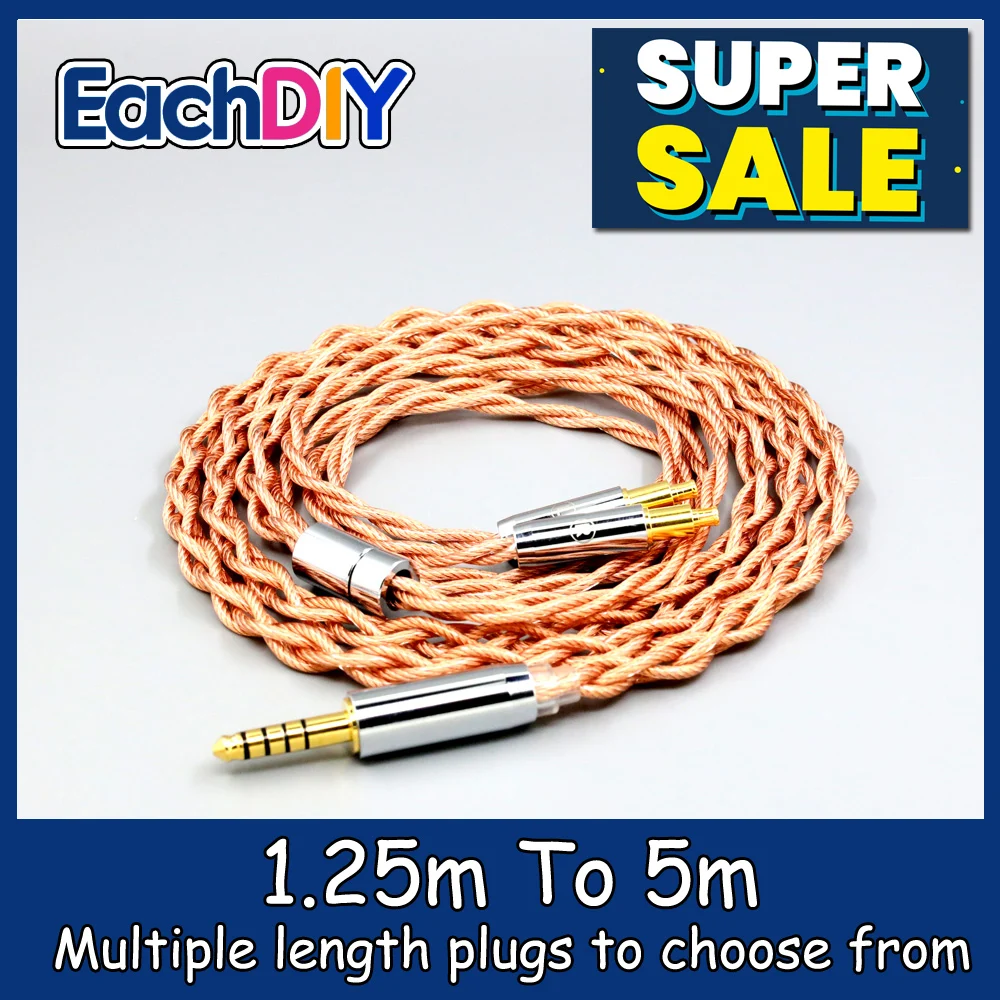 

Graphene 7N OCC Shielding Coaxial Mixed Earphone Cable For Audio Technica ATH-AP2000Ti ath-sr9 es750 esw950 es770h esw9 LN007775