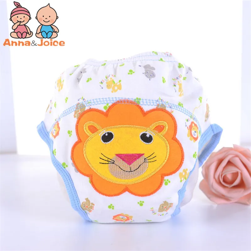 Baby Cotton Learning Pants Diaper Diaper Waterproof Training Pants Breathable Baby Washable Cartoon Training Pants