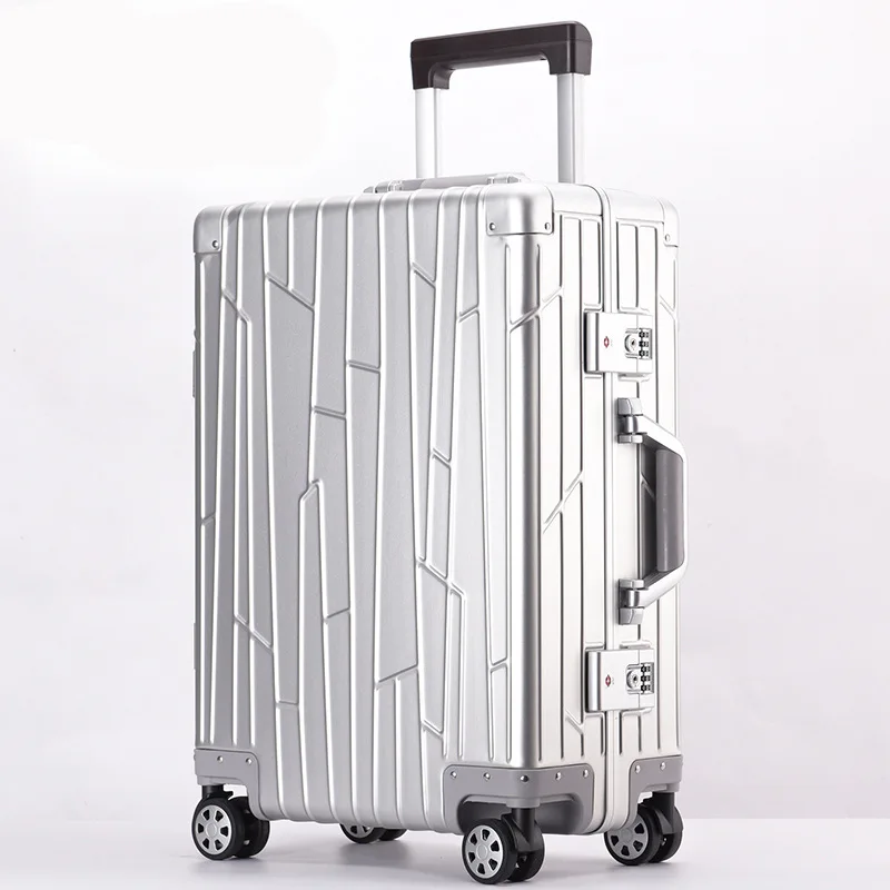 Magnésio Alloy Trolley Case, mala de bagagem, check-in mala, 20, 24, saco de embarque