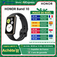Global Version Honor Band 10 Curved Edge Design Morning Health 1.57-inch AMOLED Screen 5ATM Water Resistance Bluetooth 5.3