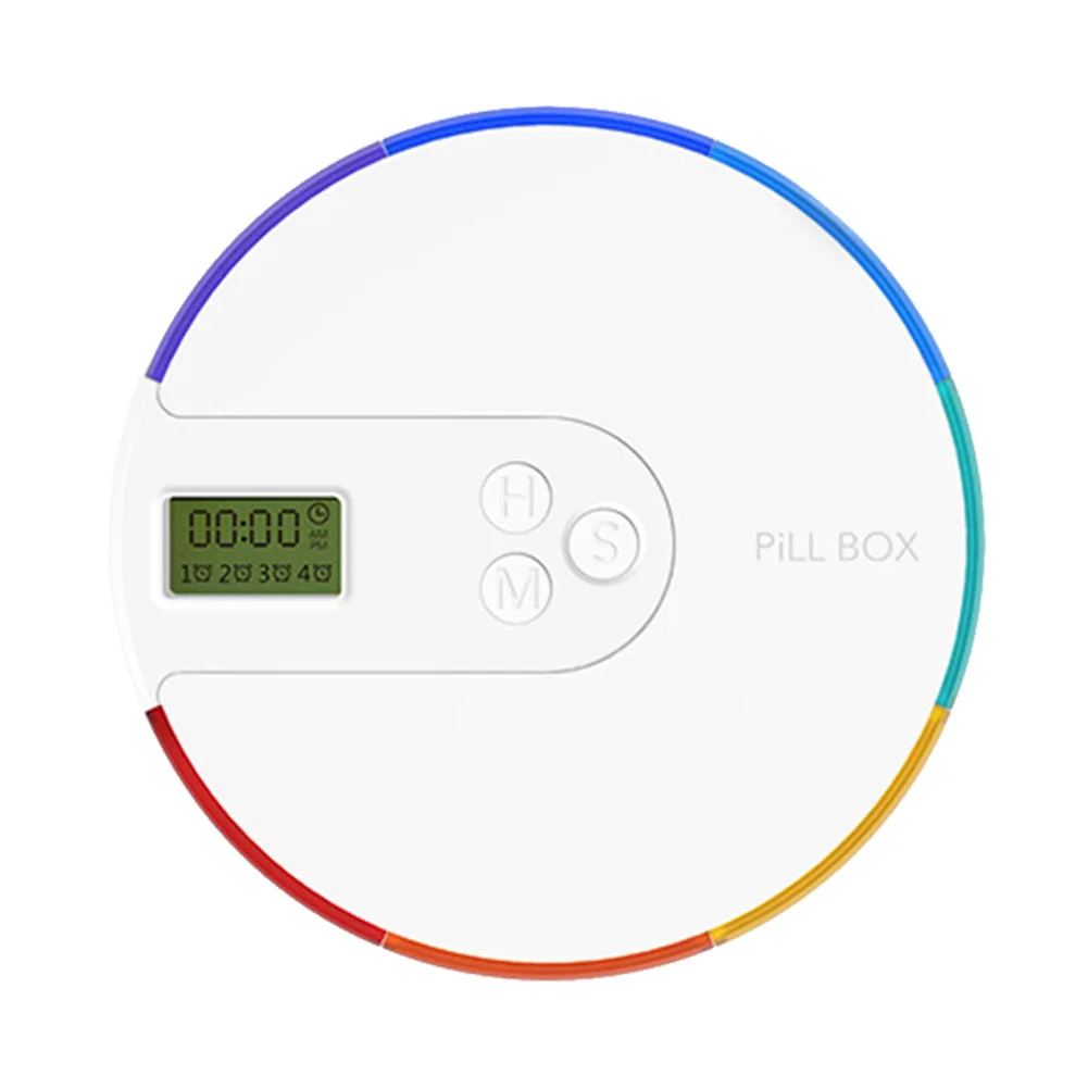 

7 Grid Pill Box Alarm DIY Digital Organizer Medicine Timing Reminder Case