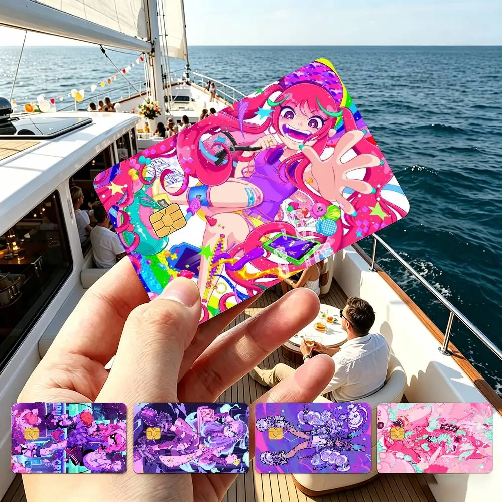 Dessert Demon Girl Credit Card HD Stickers Small Chip Waterproof Sticker Game Card Decal Gift