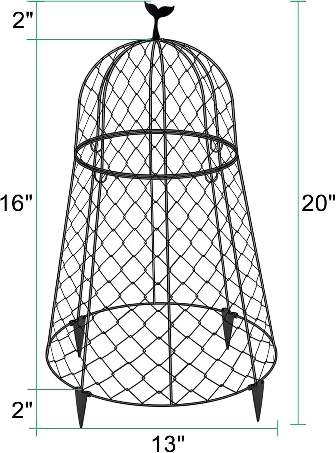 10 Packs Garden Cloches for Plants, Plant Protectors from Animals, Chicken Wire Cloche, Plant Cloche and Cage, Protection