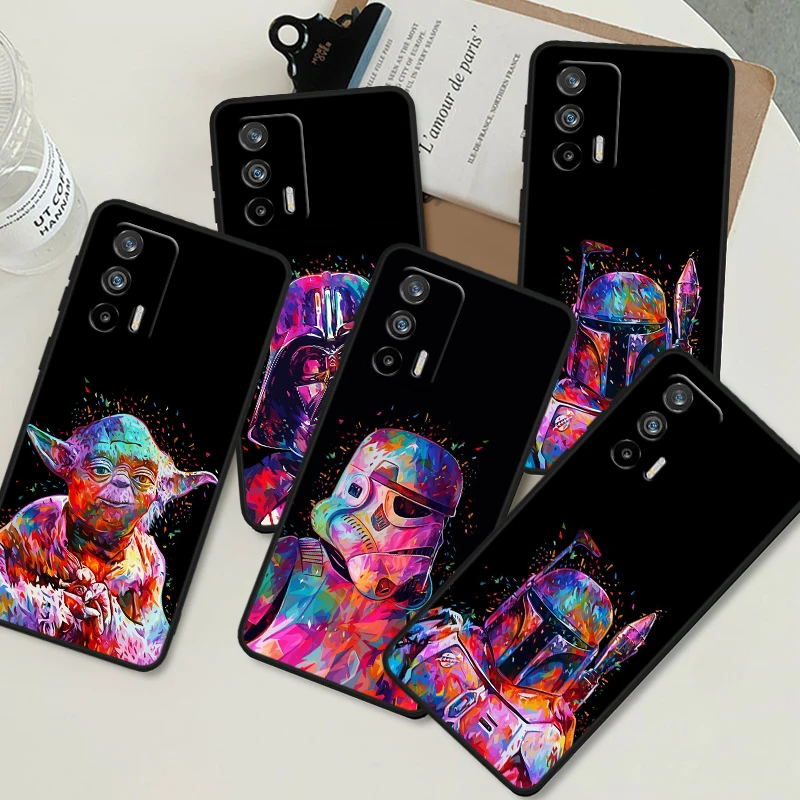 S-tar W-ars Dark Samurai For OPPO Realme GT Neo 10 9i 8i 7i 6s 5 Narzo 50i 50A 240W Pro Plus Black Soft Phone Case