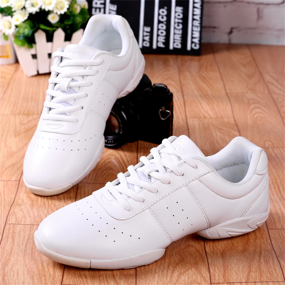 ARKKG Girls Black Cheer Shoes Trainers Breathable Training Dance Tennis Shoes Lightweight Youth Cheer Competition Sneakers