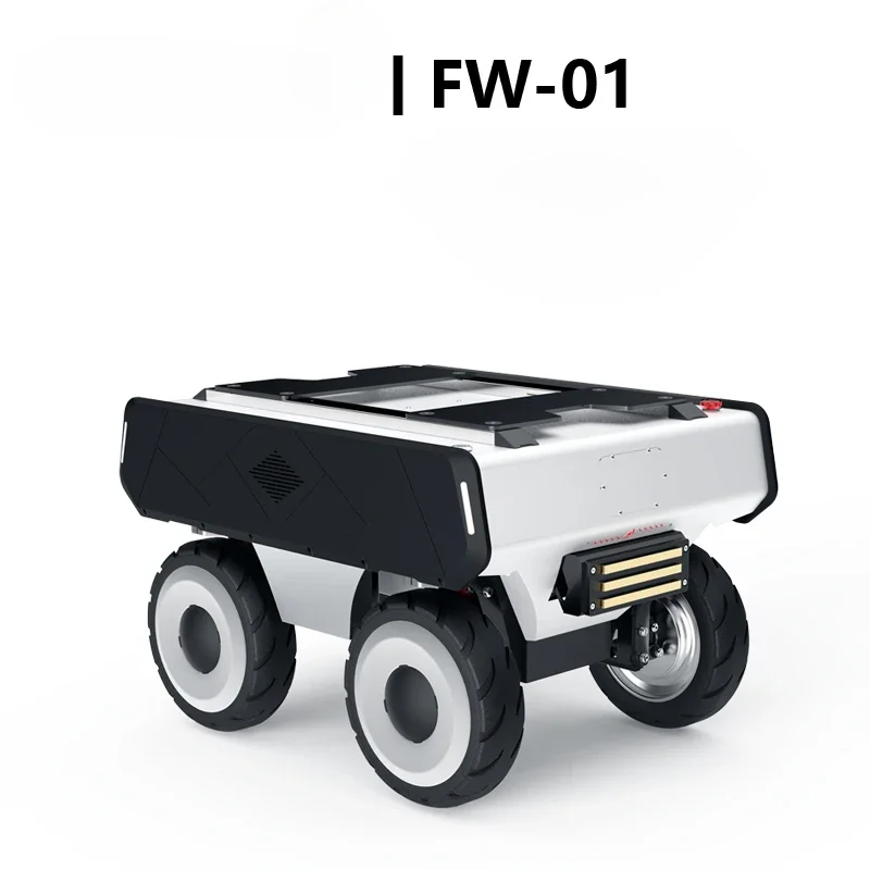 FW-01ลาดตระเวนปัญญาประดิษฐ์กลางแจ้งและในร่มแบบมีล้อรอบทิศทางหุ่นยนต์ UGV จัดส่งอย่างปลอดภัย