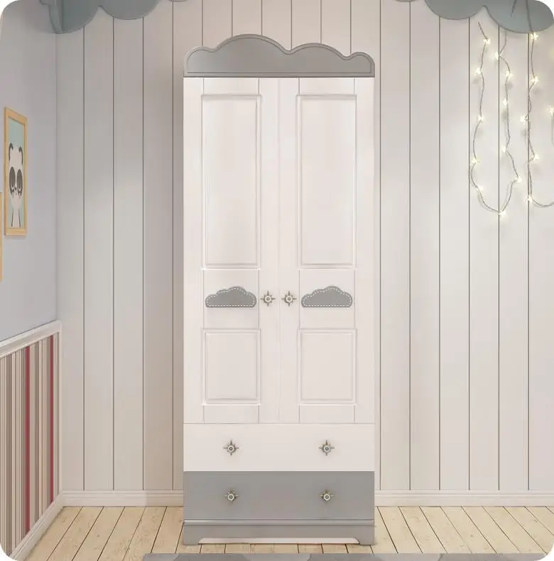2 Doors DIY Cheap Foldable Wardrobe Designs Portable for Kids