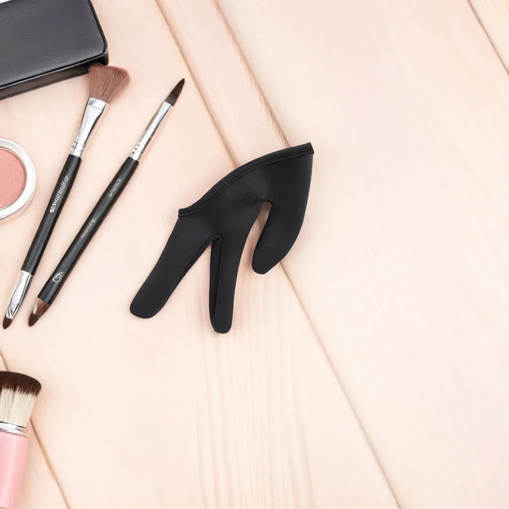 2 قطعة مقاومة للحرارة ثلاثة أصابع قفازات تصفيف الشعر الشباك عصا مستقيم حماية الحرارة قفازات الحرارية لصالون المنزل