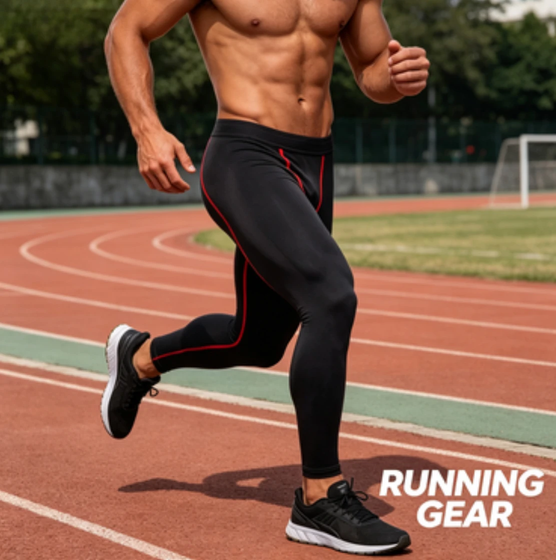 

Men’s Quick Dry Base Layer Tights High Stretch Sports Leggings for Basketball Practice Cross Training