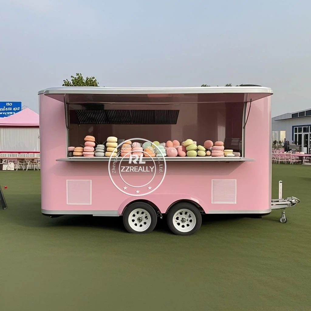 

America Standard Food Truck Mobile Coffee Cart Ice Cream Concession Trailer For Sale Restaurant food cart With Full Kitchen