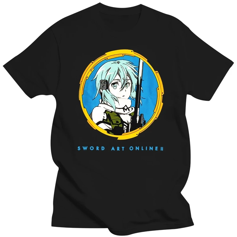 Legit Sword Art Online Ii Ggo Sd Sinon Screen Print Authentic T-Shirt #89989 Cool Gift Personality Tee Shirt