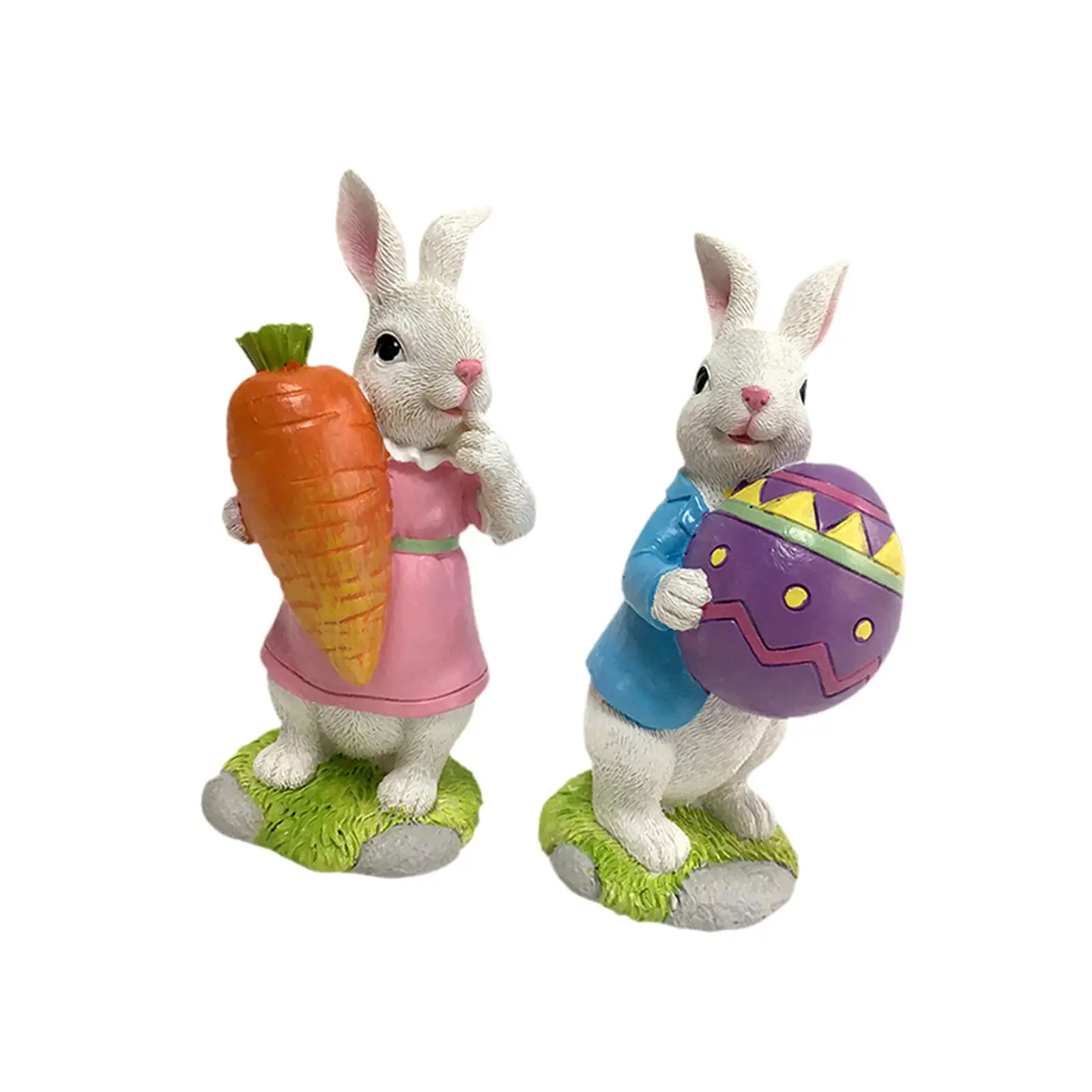 

Очаровательная фигурка кролика из смолы, декоративная статуэтка, миниатюрные аксессуары для кукольного домика, для офисного шкафа или полки