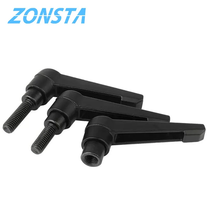 1pcs Alloy Steel Clamping Lever Machinery Adjustable Handle Locking External Male Thread Knob M4 M5 M6 M8 M10 M12 M16