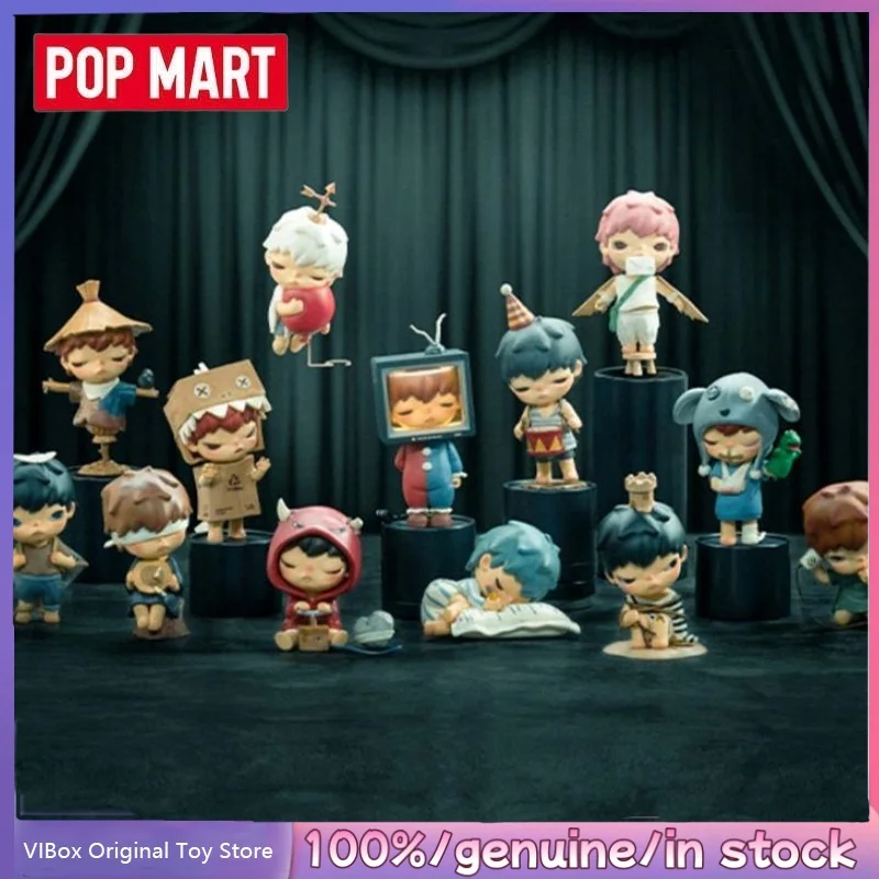 POPMART HIRONO フィギュア4点セット Genuine POPMART Hirono V4 The Mime Series Blind Box Trendy Paly