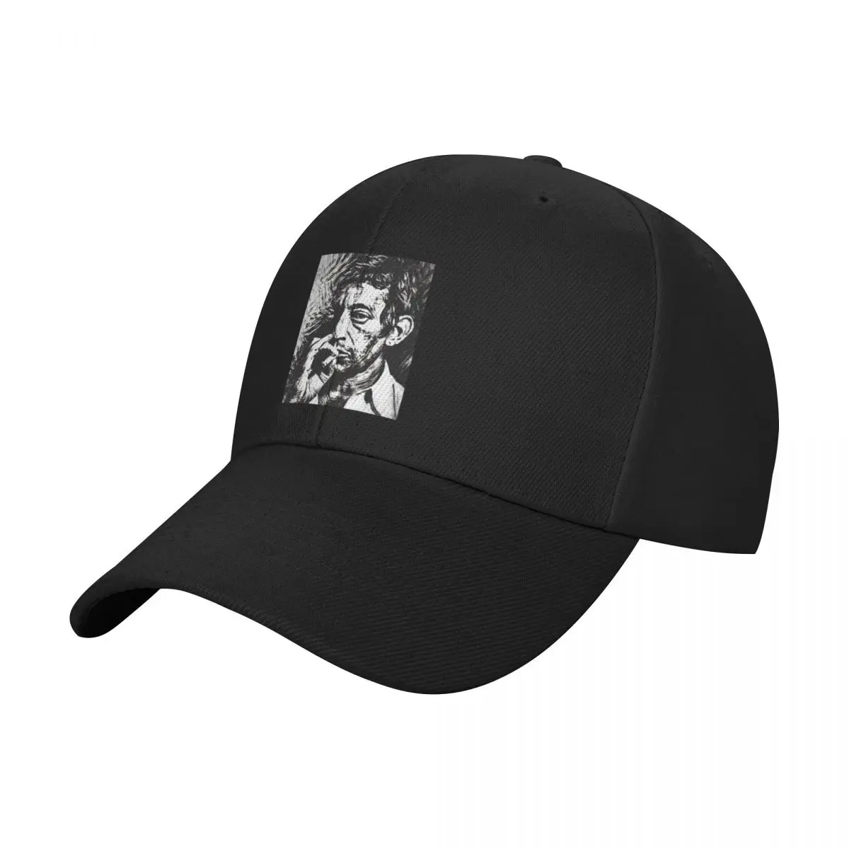 Serge Gainsbourg Noirs Ne Dessin Blanc graphique Baseball Cap western Hat foam party Hat Luxury Cap Streetwear Girl Men's