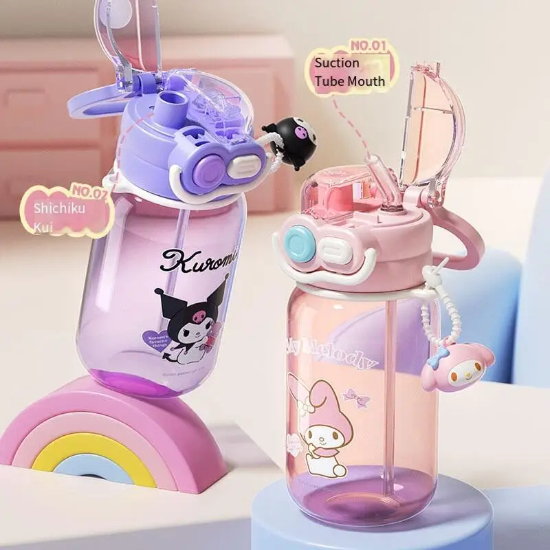

Sanrio Kuromi My Melody Cinnamoroll пластиковая чашка для воды чашка для горячей воды хит продукта новый продукт мультфильм портативный большой емкости