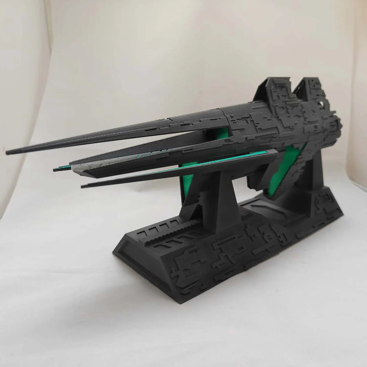 

Модель военного корабля 31 см, серая, с идеально воссозданными деталями, статическая модель корабля, игрушка-украшение, модель военного корабля