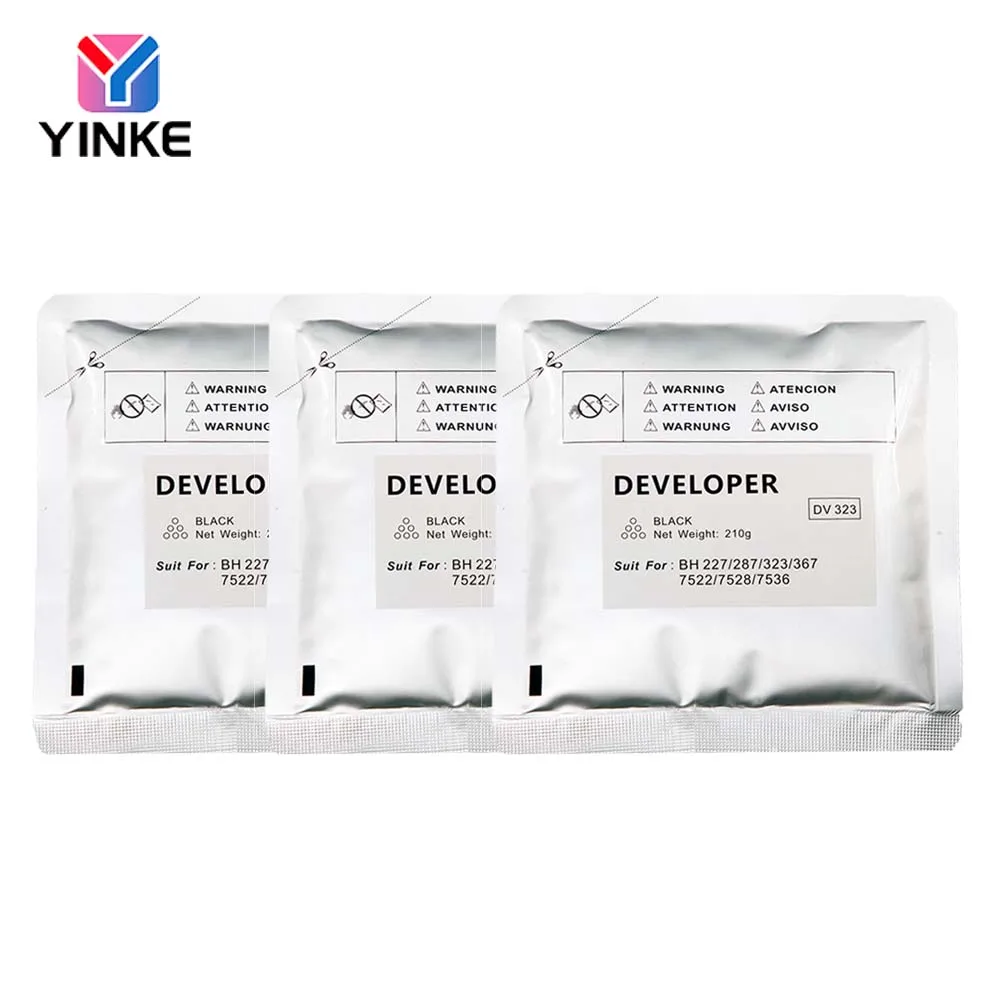

210g DV323 Developer Powder For Konica Minolta Bizhub C323 C367 C287 C227 C7522 C7528 C7536 Japan High Compatible Carrier