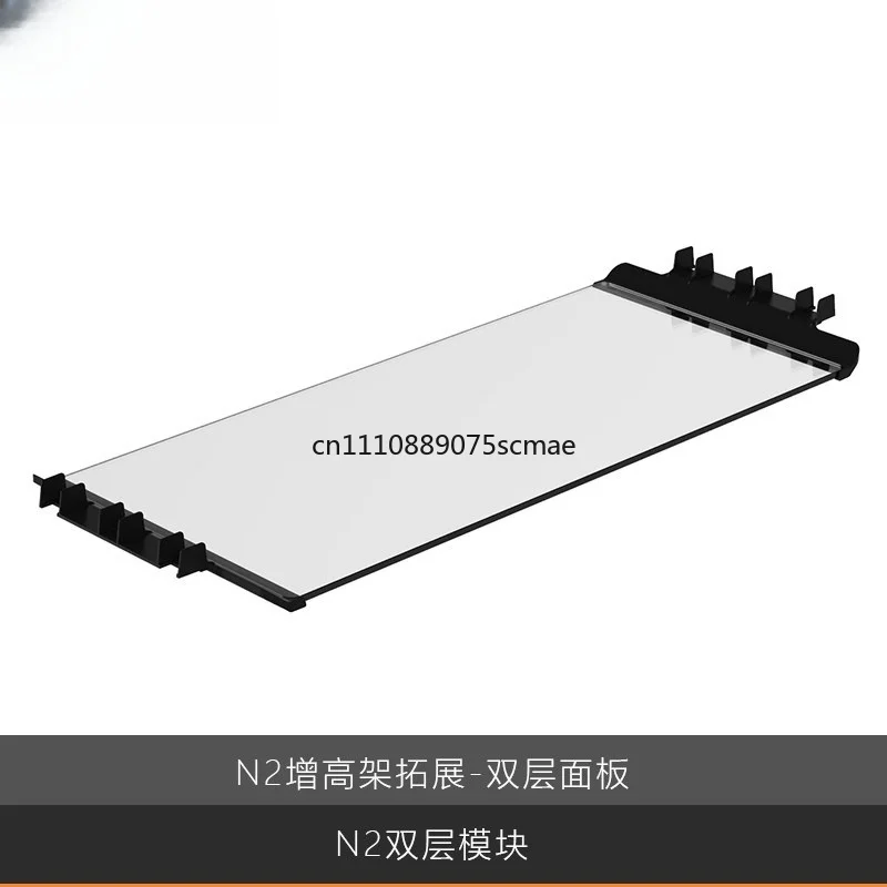 2‑Tier Monitor & Laptop Stand Accessories, USB Docking Station Hub With Wireless‑Charging Function, Desktop Expansion Organizer