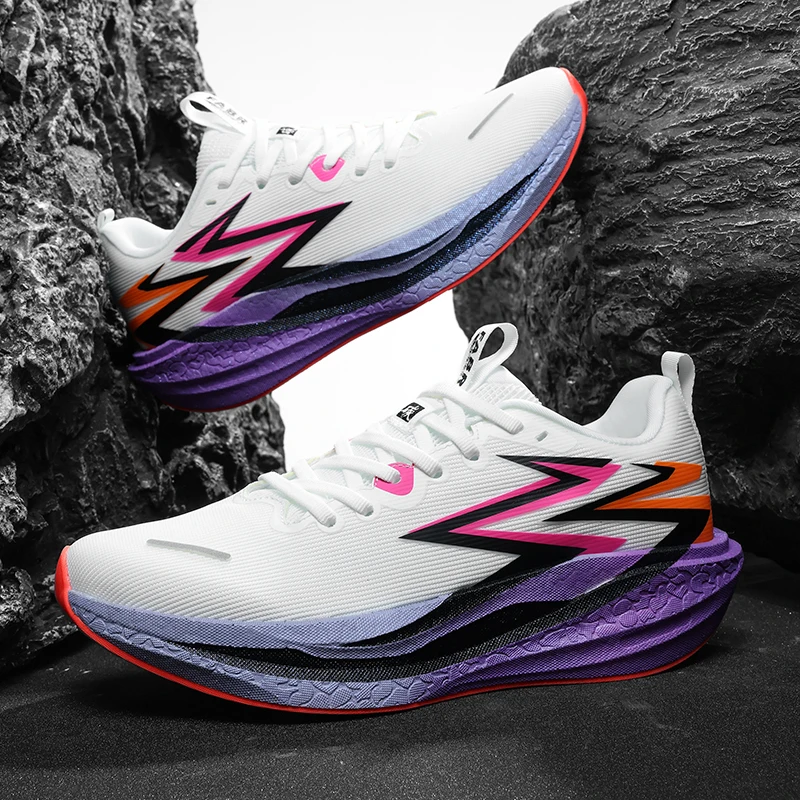 

High Quality Marathon Men Running Shoes Breathable Road Jogging Women's Sports Shoes Soft Cushioning Outoor Nonskid Sneakers