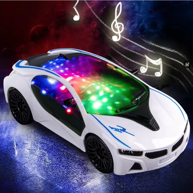 

Children's Toy Car Kids Electric Luminous Music Universal Mini Car Toy Sound and Colorful Light Car Toys