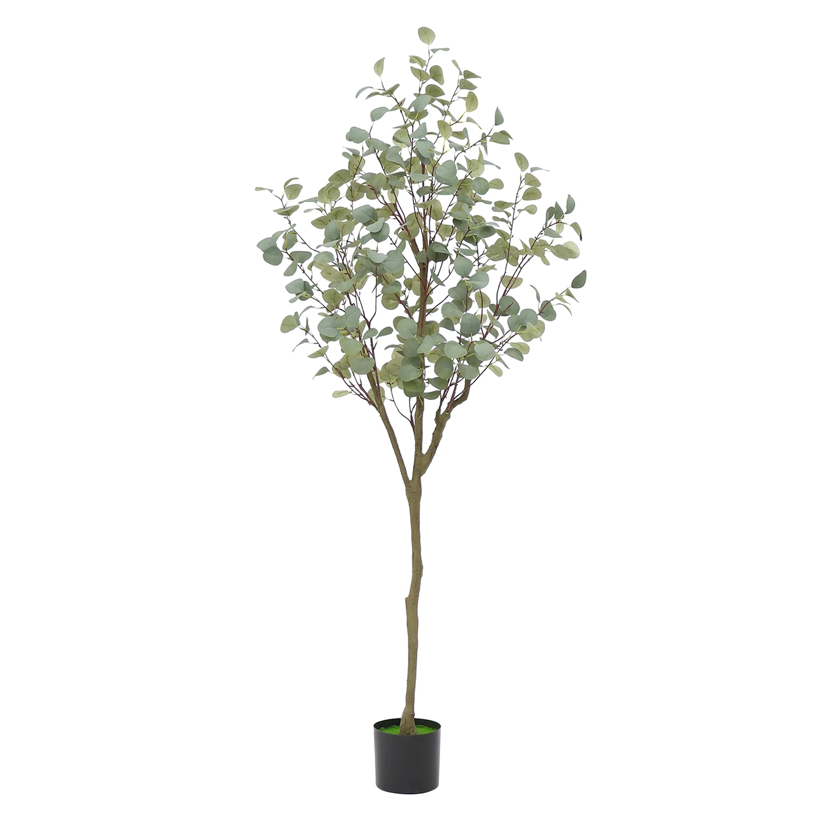 Eucalyptus Tree Artificial 4/5/6FT Faux Eucalyptus Tree Artificial Trees with Lifelike Trunk and Realistic Silk Leaves for Home