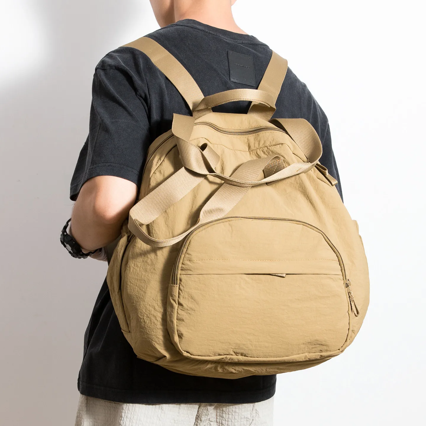 streetwear-pocket-men-nylon-backpack-large-capacity-laptop-school-teenager-backpack-causal-black-commuter-travel-men-backpack