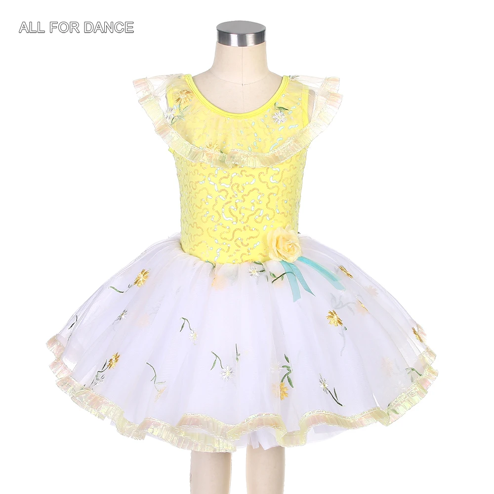 22127-yellow-sequin-spandex-bodice-with-layers-of-puffy-tulle-romantic-skirt-for-girls-women-dance-costume-ballet-dancewear