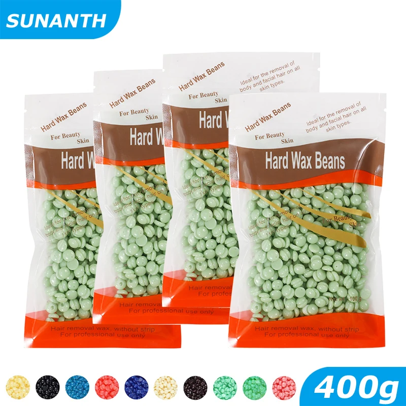 400g/50g Painless Hot Film For Body Hairs Removal Beans Brazilian Hard Waxing Wax Beans Waxing Machine Unisex Hair Removal