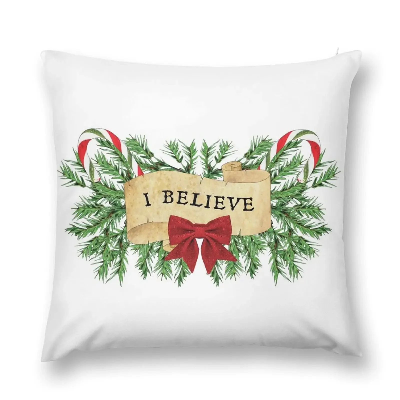 

I Believe Throw Pillow Pillow Case Christmas luxury home accessories pillowcases for sofa cushions pillow