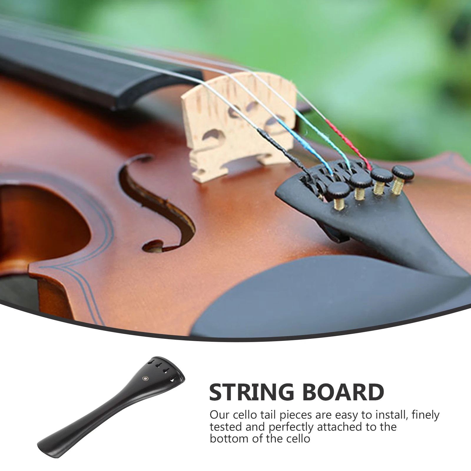 

Part Accessory String Pulling Board Accessories Cello Finetuner Tailpiece Wooden Replacement