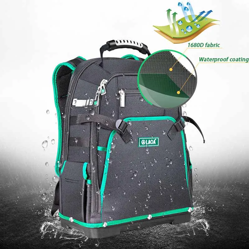 Multifunctional Large Capacity Tool Backpack Electrician Professional Hardware Organizer Bags Portable Repair Tools Storage Bag