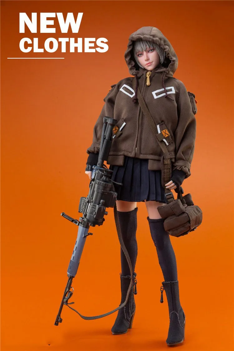 I8toys 1/6女性の兵士のコート,軍服,戦術的な戦術的なジャケット,12インチのアクションフィギュアのおもちゃのためのマルチポケットジャケット