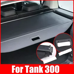 For Great wall Tank 300 2021-2024 Trunk Cargo Cover Rear Rack Privacy Security Shield Sun Shade Curtain Rear Racks Accessories