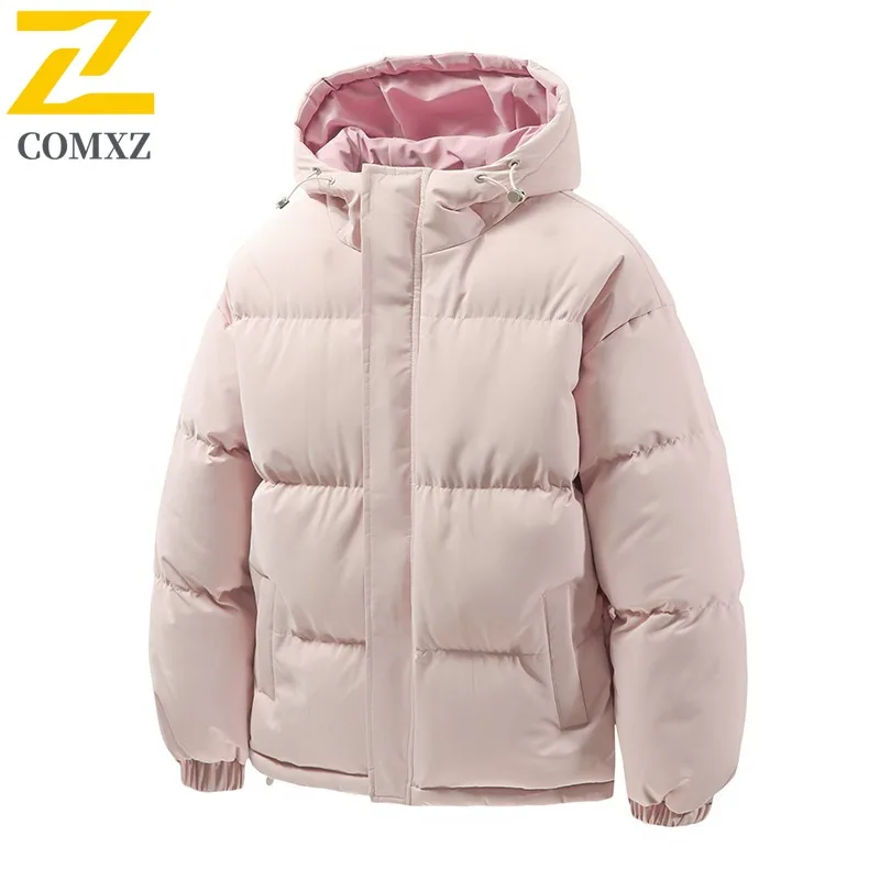 CoMXZ Homens Parker Casaco Grosso Quente Com Capuz Cor Sólida Esqui Ao Ar Livre Viagem Acolchoado Jaqueta 2025 Acampamento Jaqueta de Inverno de Alta Qualidade