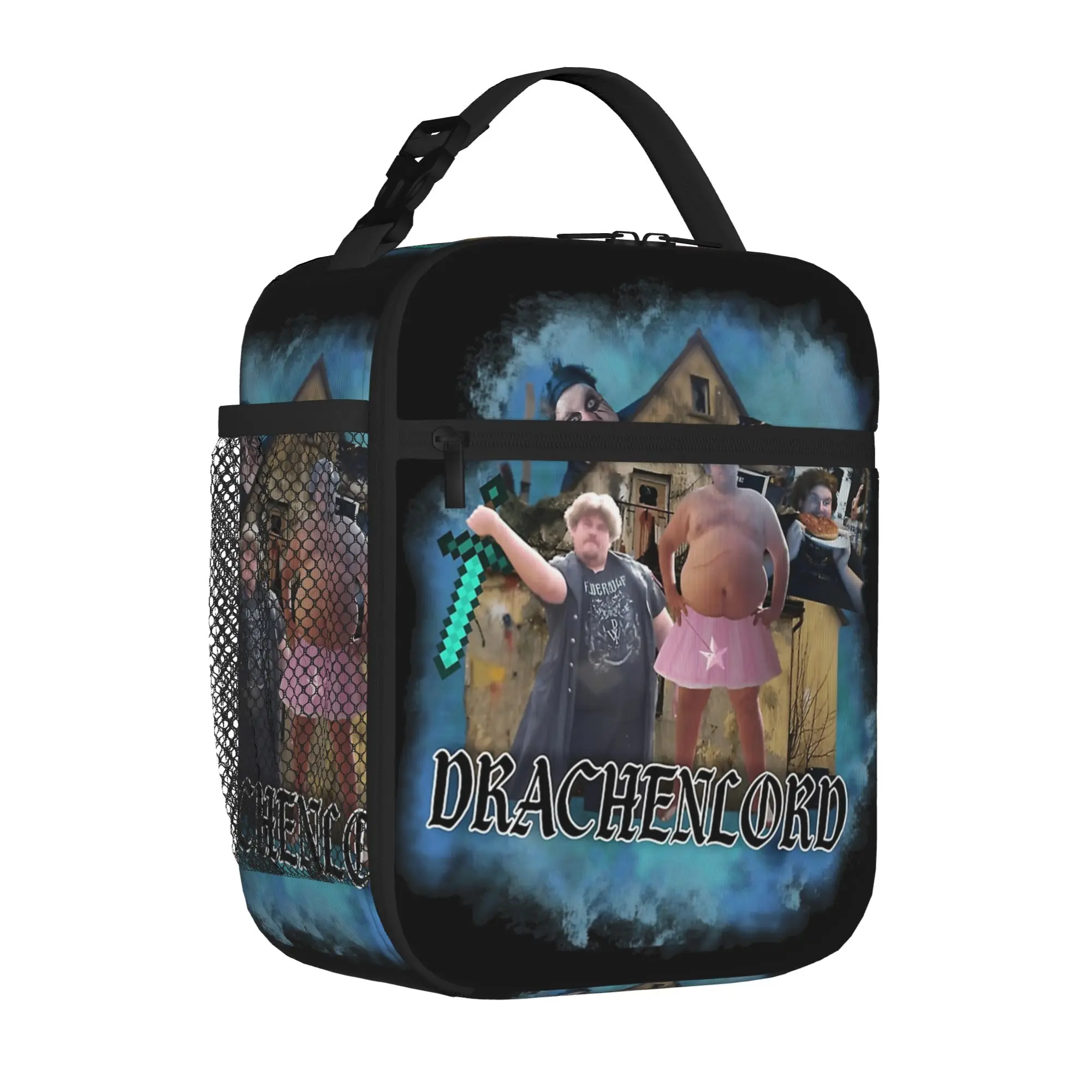 Drachenlord Poster Rainer Winkler Insulated Lunch Tote Bag for School Superstar Portable Cooler Thermal Spacious Bento Bags