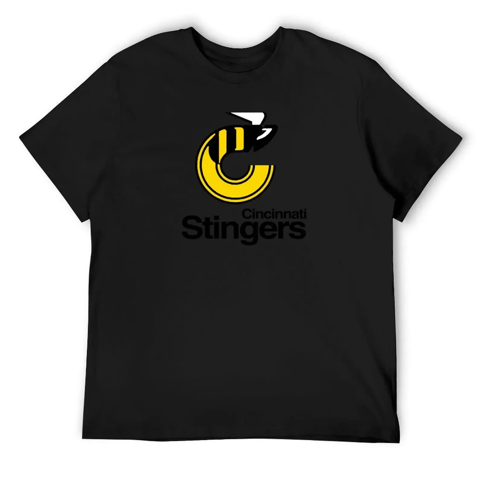 Retro Hockey - WHA - Cincinnati Stingers Hockey Team Seventies T-Shirt boys animal print korean fashion black t shirts for men