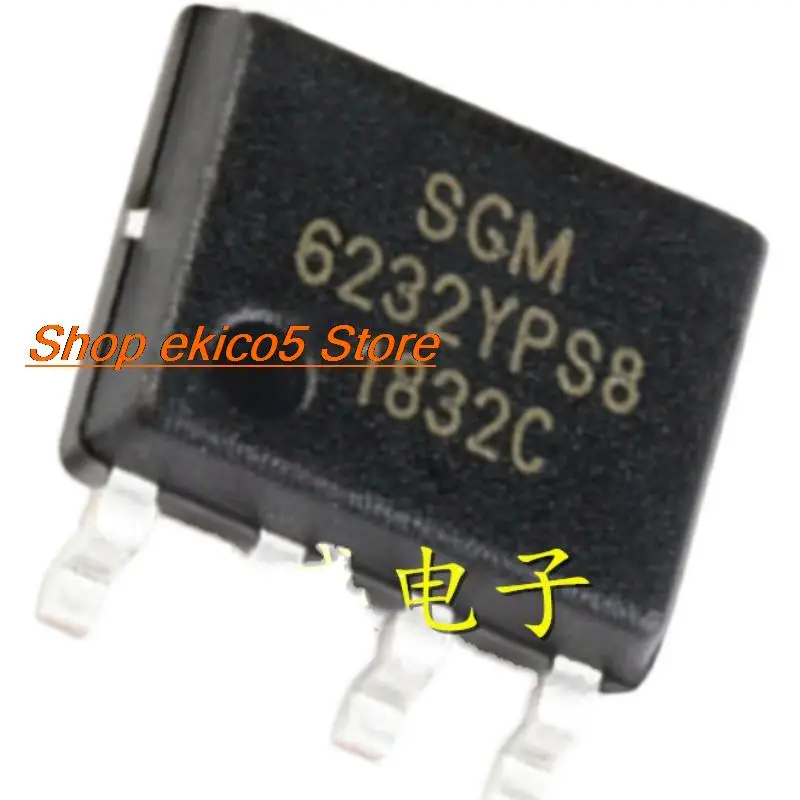 10pieces Original stock  SGM6232YPS8G/TR SOIC-8 1.4MHz DC-DC