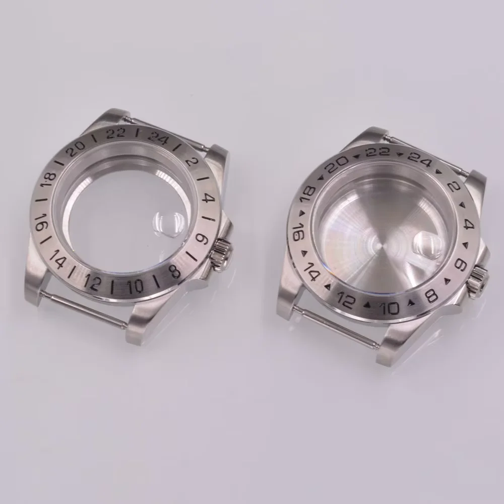 40mm watch case sapphire glass Fit NH35 NH36 PT5000 ETA2824 ST2130 movement Watch case