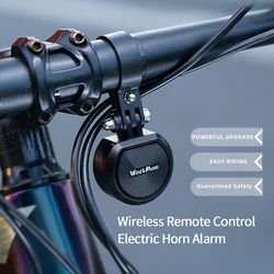 Bicycle electric bell wireless remote control anti-theft alarm, bicycle motorcycle scooter electric horn alarm, IP66 waterproof