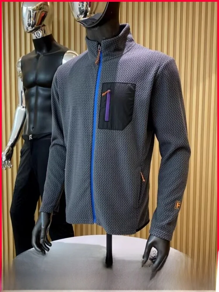 

Удобная дышащая мужская куртка из полиэстера с длинными рукавами для активного отдыха, осенне-зимняя новинка