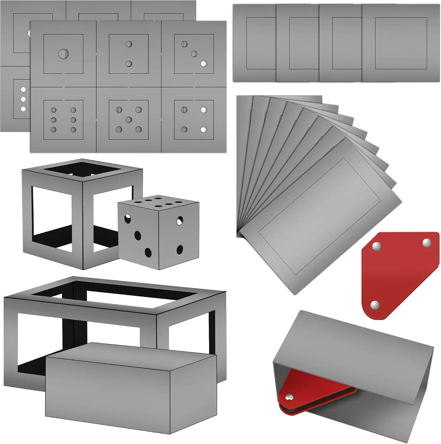 

49Pieces Steel Welding Practice Kit with Welding Magnet, Larbeti 17 Gauge Welding Coupons Metal Weld Training Kit for Beginners