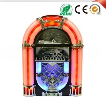 Mini BT Por Jukebox CD MP3-плеер AUX Ретро-радио