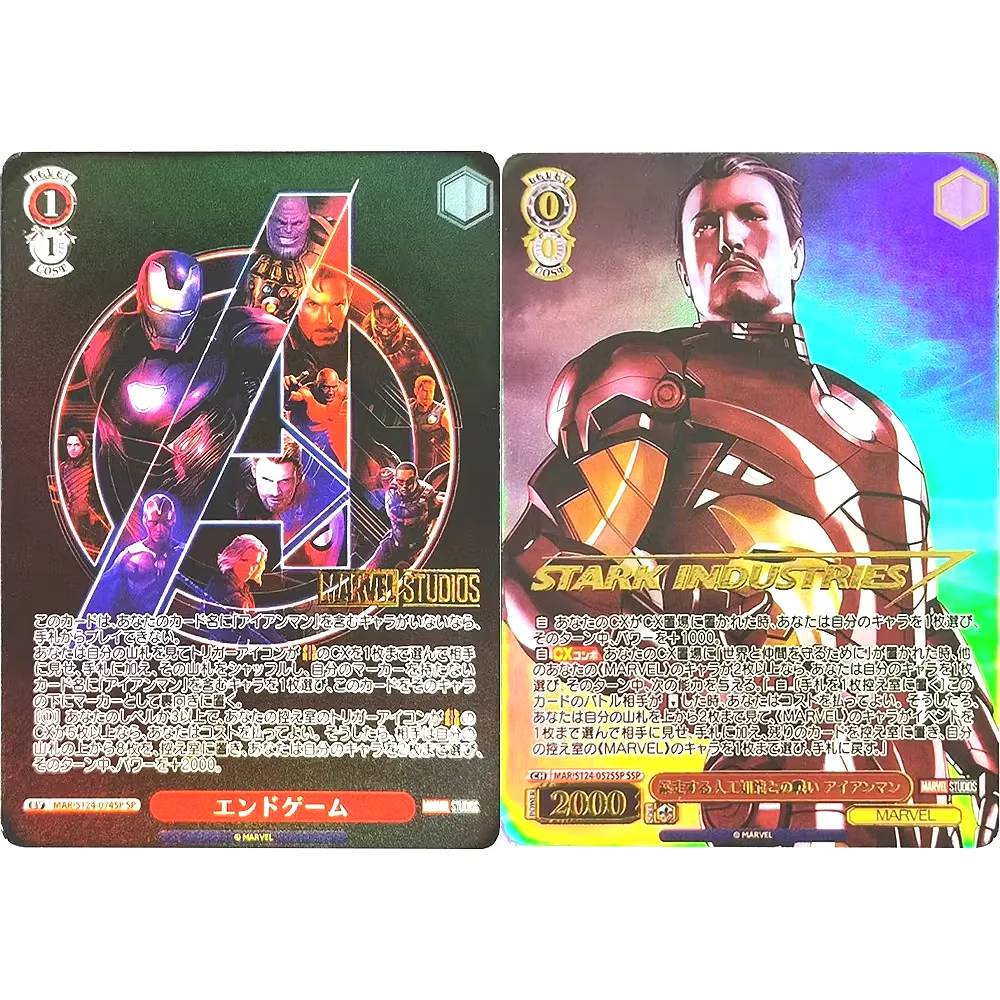 

Weiss Schwarz Marvel Человек-паук Капитан Америка Коллекционные карты JPN Высокое качество DIY Самодельная игра Аниме карты Подарочная игрушка
