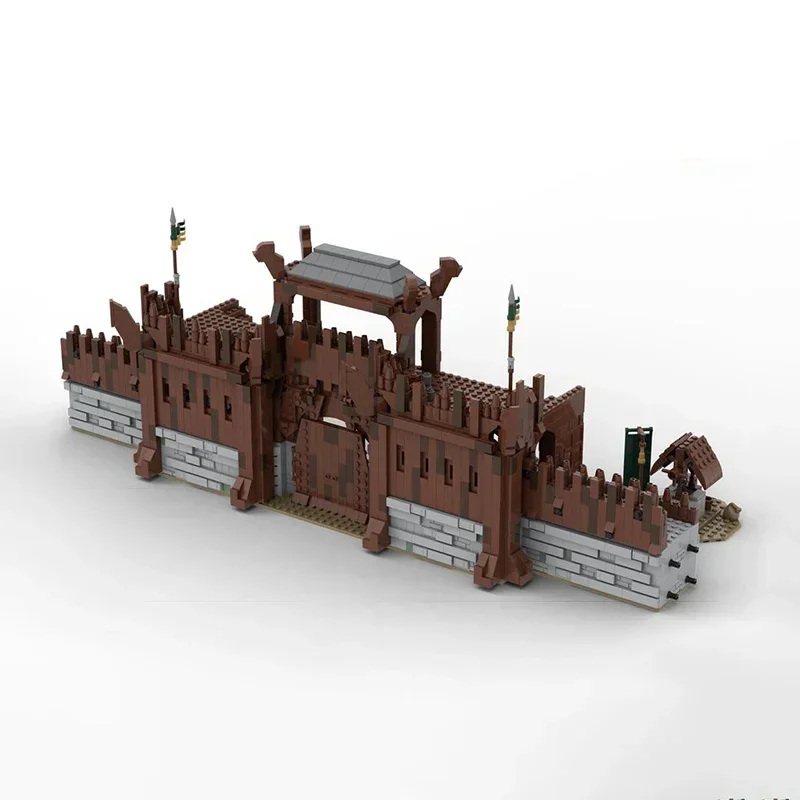 Anillos mágicos modelo de película Moc, bloques de construcción UCS Great Walls, tecnología Modular, regalos, juguetes de Navidad, conjuntos de bricolaje, montaje