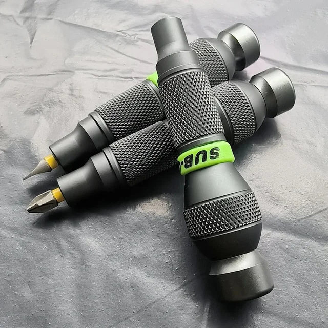Precyzyjny uchwyt ze stopu aluminium do bitów z chwytem 1/4 "wygodny mini śrubokręt 6.35mm uchwyt naprawa otwarte narzędzia profesjonalne