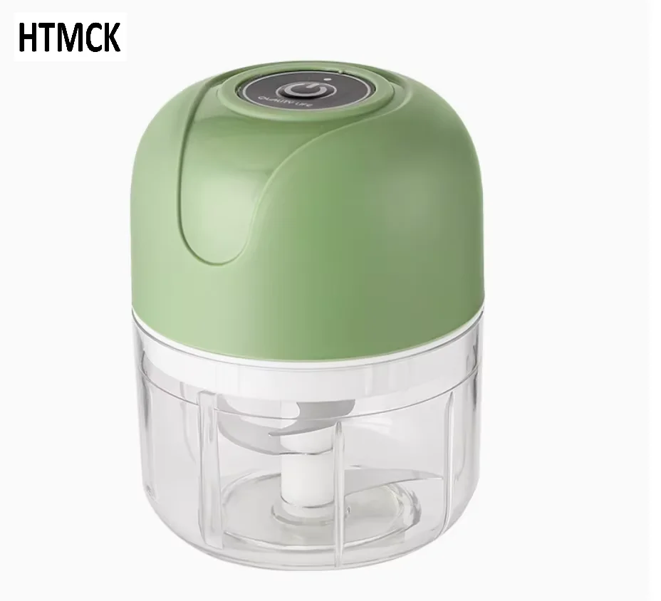 HTMCK HOMEFISH Electric Mini Kitchen Garlic Paste Mixer Baby Food Meat Grinder Multi-functional Garlic Crusher for Home Use