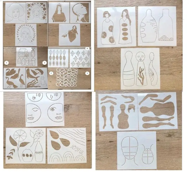 2024 nowy 15*15 cm DIY szablony do malowania kolorowanka wytłaczania albumu papieru dekoracyjnego szablon kartek A0512